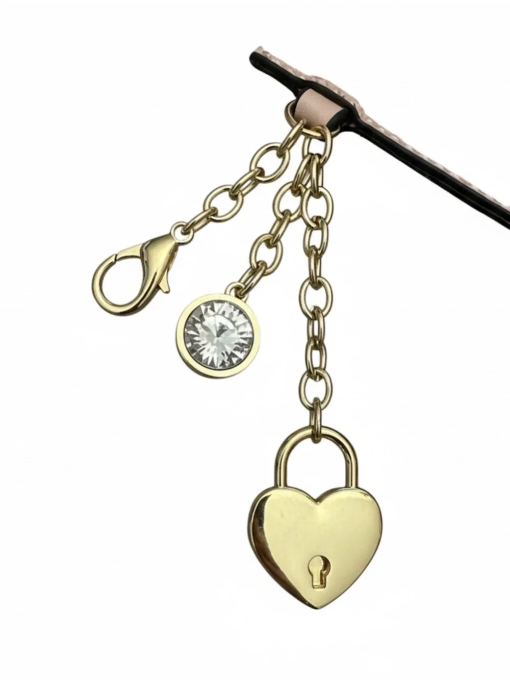 Marc New York Light Pink Vegan Leather Coin/Card Holder with Gold Charms &‎ Clip